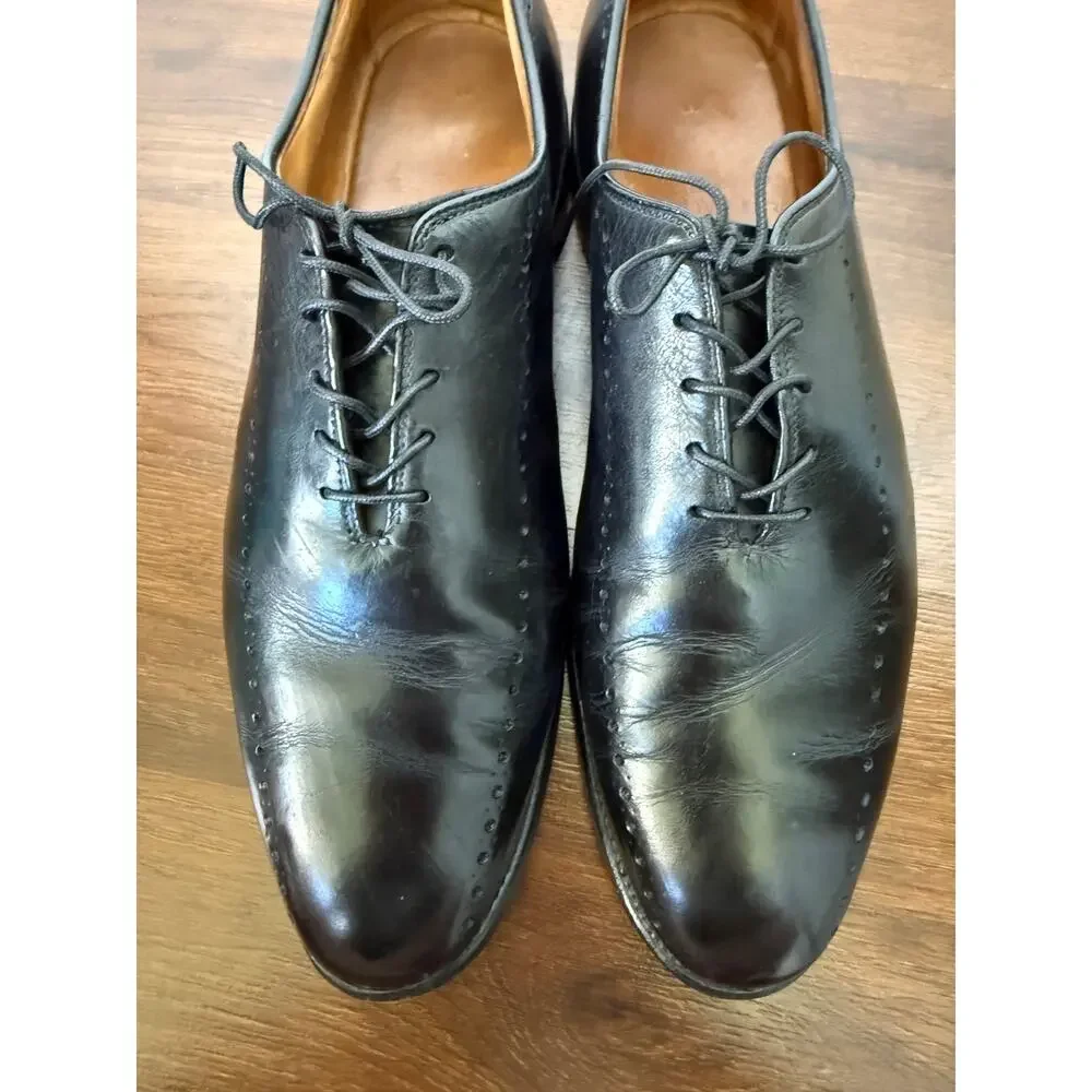Allen Edmonds Hastings Black Leather Oxford Sz 10.5 Formal Classic